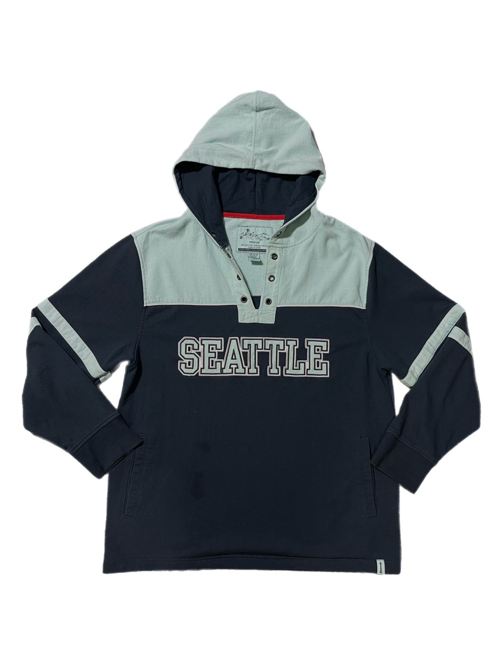 Vintage Embroidered Oversized Seattle Hoodie